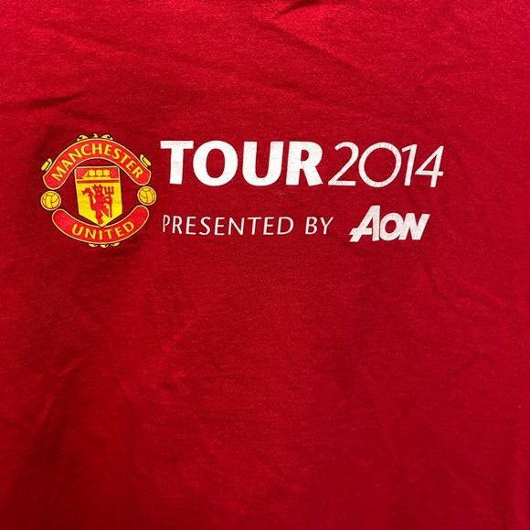 Manchester United T-Shirt Aon Size XL Tour 2014 - Picture 4 of 5